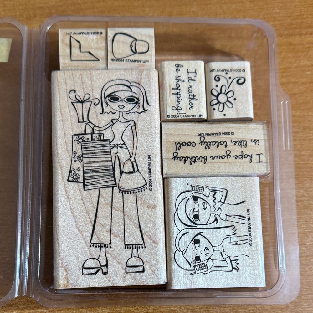 Stampin' Up! Fashion Shopper‎ Rubber Stamp Set
